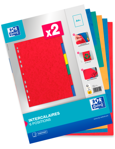 LOT INTERCALAIRE  A4 2X6 POSITIONS 
OXFORD