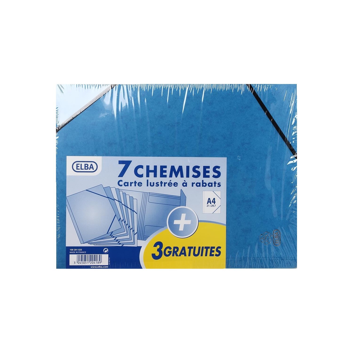 ELBA Chemise rabats élastique 21x29,7cm ELBA code EAN 3045051204189 