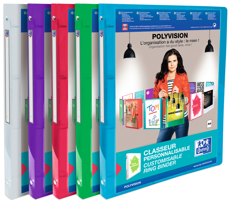 CLASSEUR CAHIER A4 OXFORD  POLYVISION OXFORD