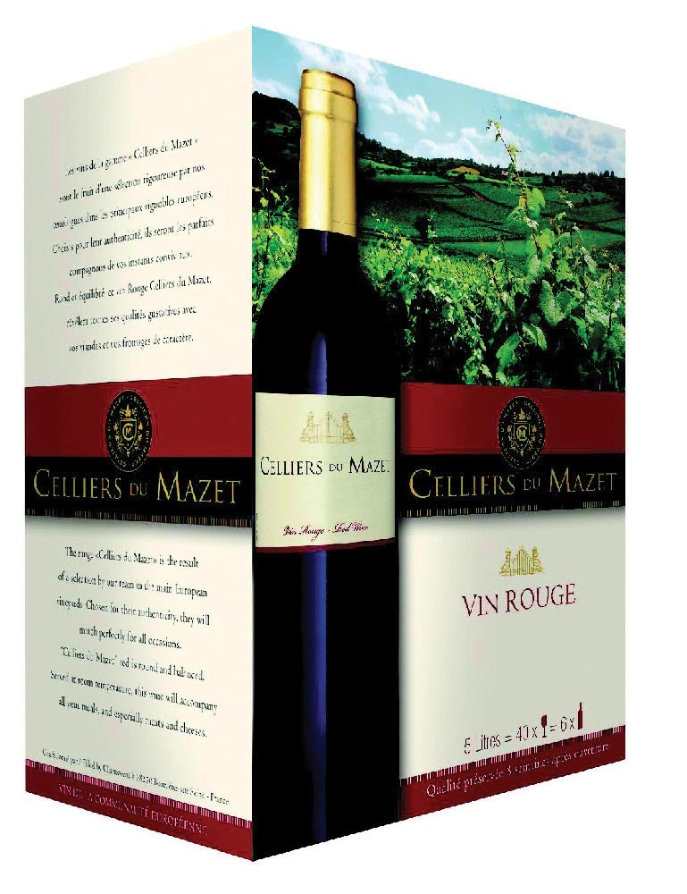VIN DE LA COMMUNAUTÉ EUROPÉENNE “CELLIERS DU MAZET” 3045710039749 