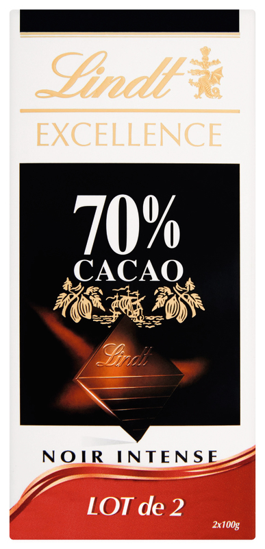 TABLETTES DE CHOCOLAT EXCELLENCE NOIR 70% Lindt 3046920032100 Lindt TABLETTES DE CHOCOLAT EXCELLENCE NOIR 70% Lindt 3046920032100 Lindt