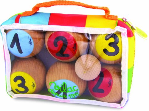 - 4053 - jouet en bois - jeu de pétanque 1, 2, ...
