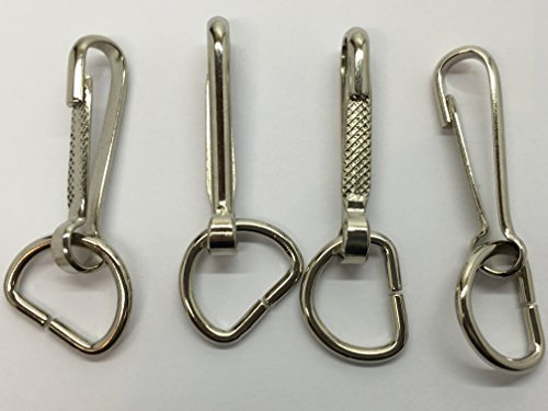 Lot de 4pinces pivotant Argenté avec anneau en ...