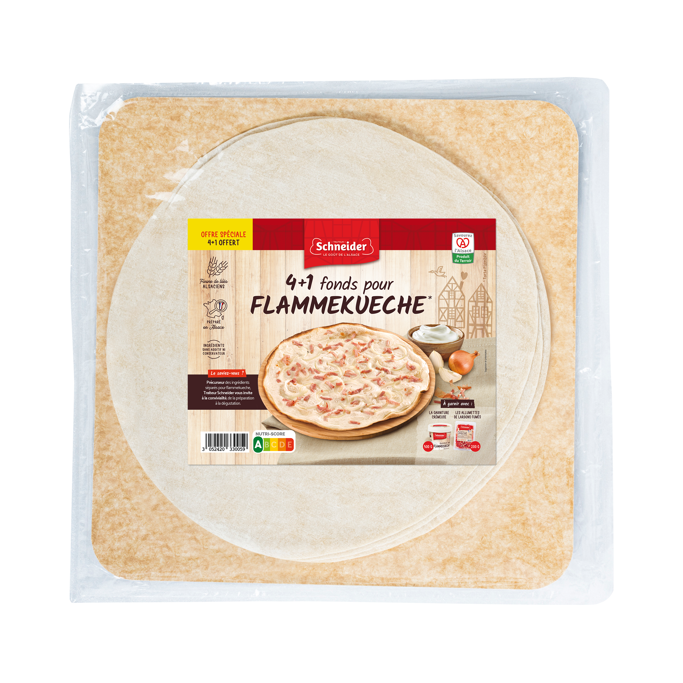 FONDS RONDS POUR TARTE FLAMBÉE
