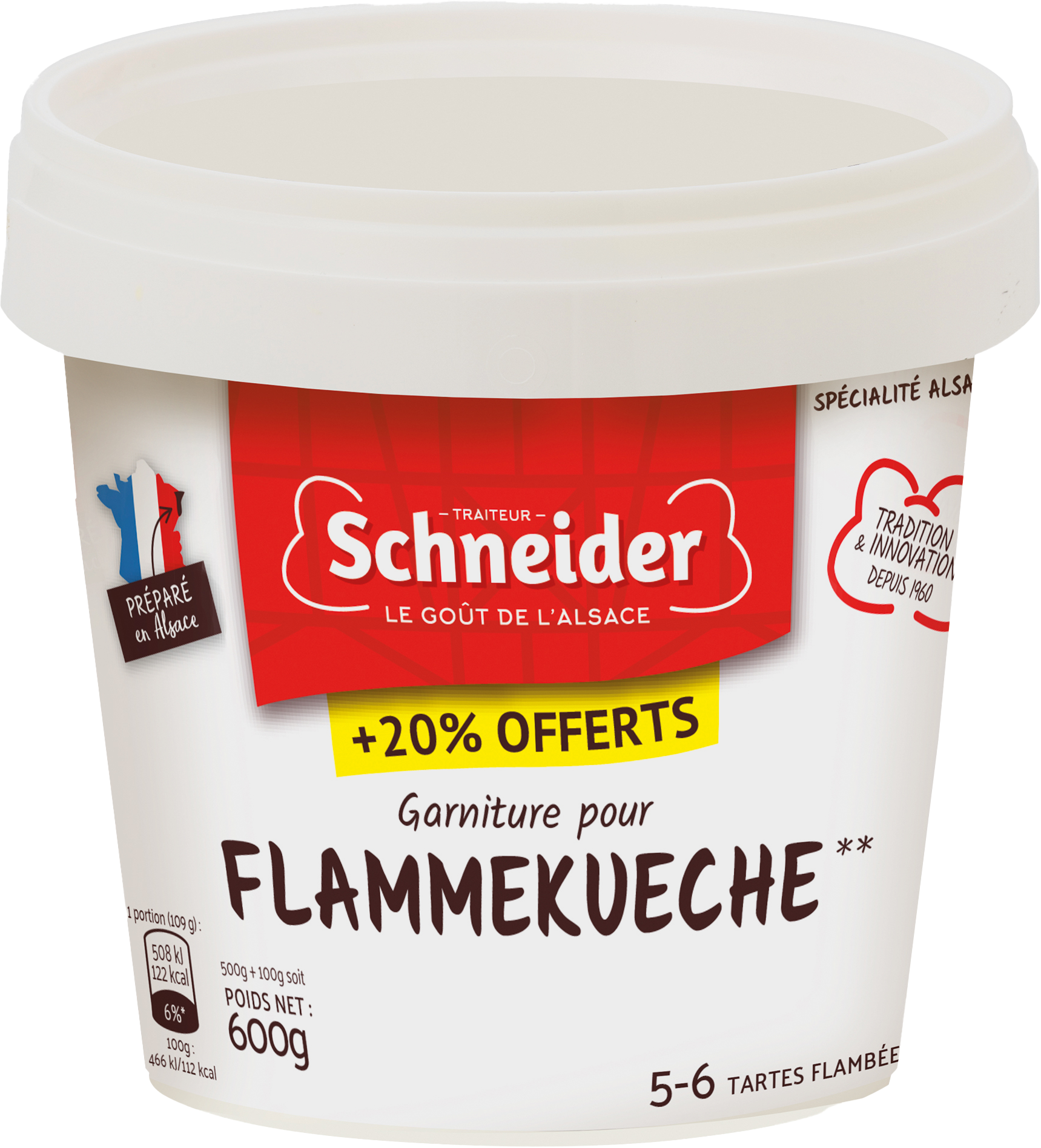 TRAITEUR SCHNEIDER GARNITURE POUR TARTE FLAMBÉE code EAN 3052420331025 