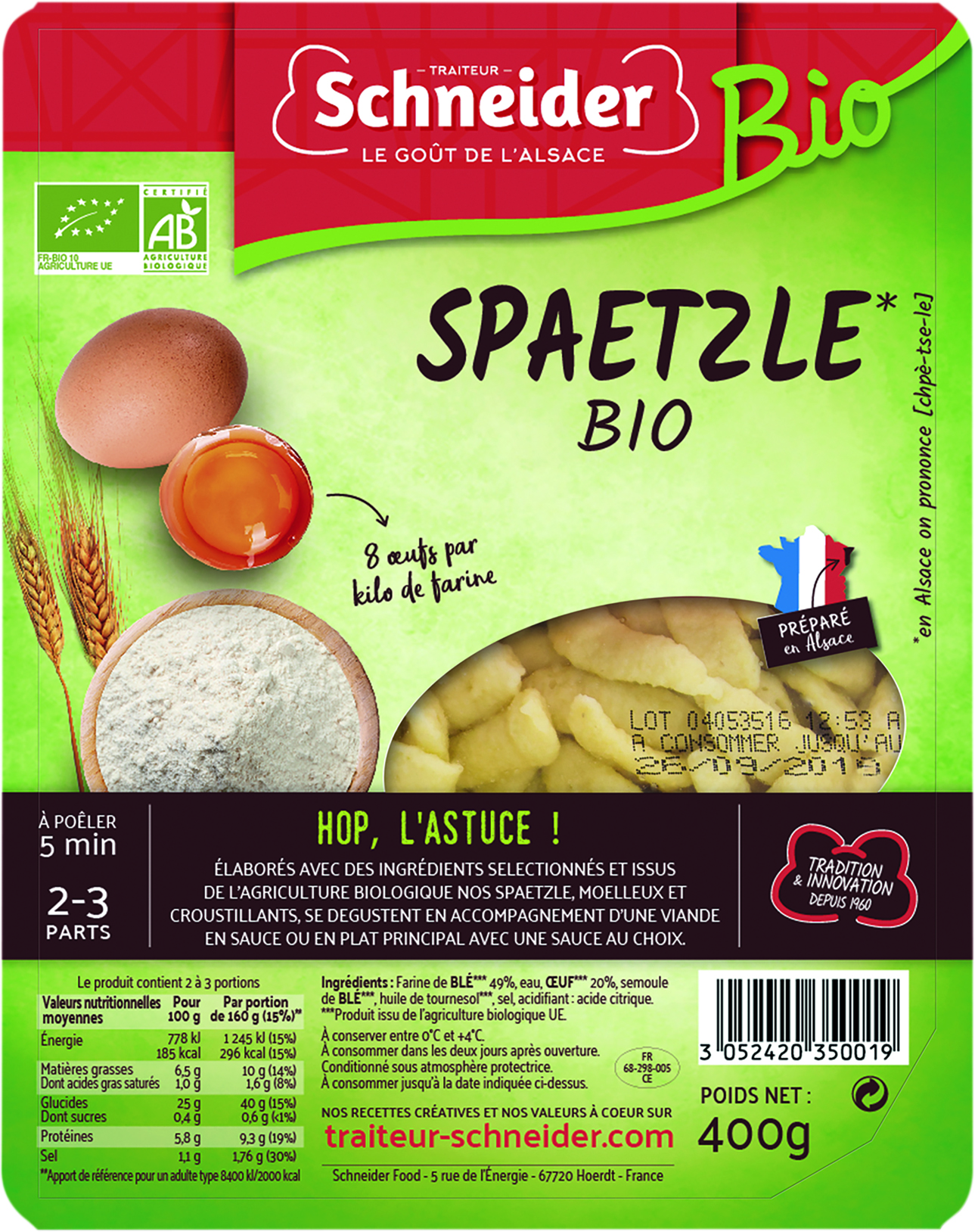SPAETZLE BIO