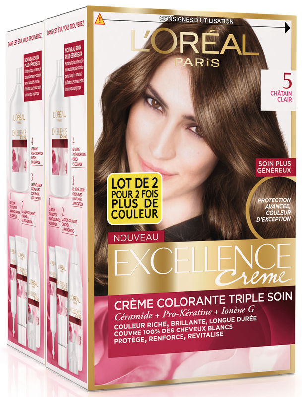 EXCELLENCE COLORATION 5 CHÂTAIN CLAIR EXCELLENCE code EAN 3054088501536 