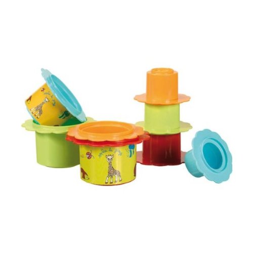 Jouet d'éveil - sophie la girafe - fleurs gigognes