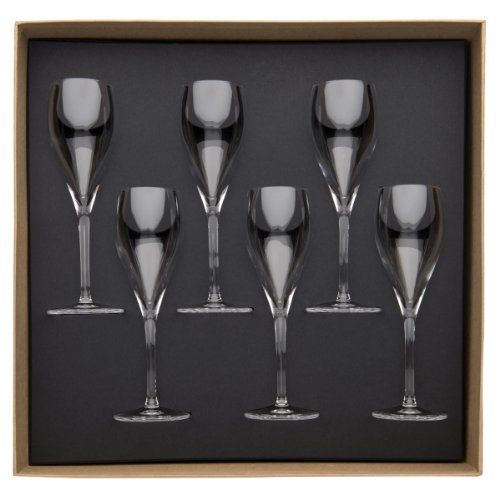 206393 coffret de 6 flutes à champagne 15 cl