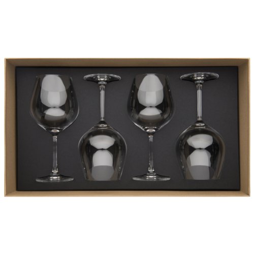 206398 coffret de 4 verres à bourgogne 75 cl