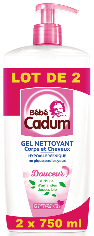 GEL NETTOYANT CORPS ET CHEVEUX AMANDES DOUCES C...