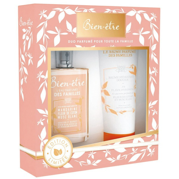bien-etre COFFRET L'EAU PARFUMÉE DES FAMILLES TENDRESSE D'ENFANT BIEN-ÊTRE code EAN 3058325923662 
