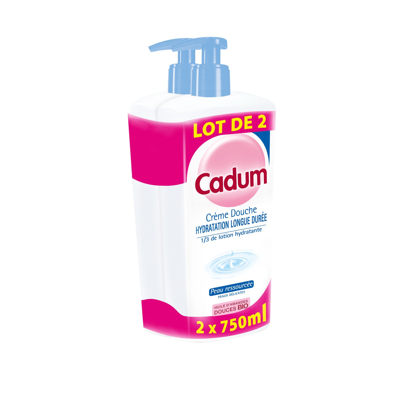 Crème douche hydratation longue durée CADUM