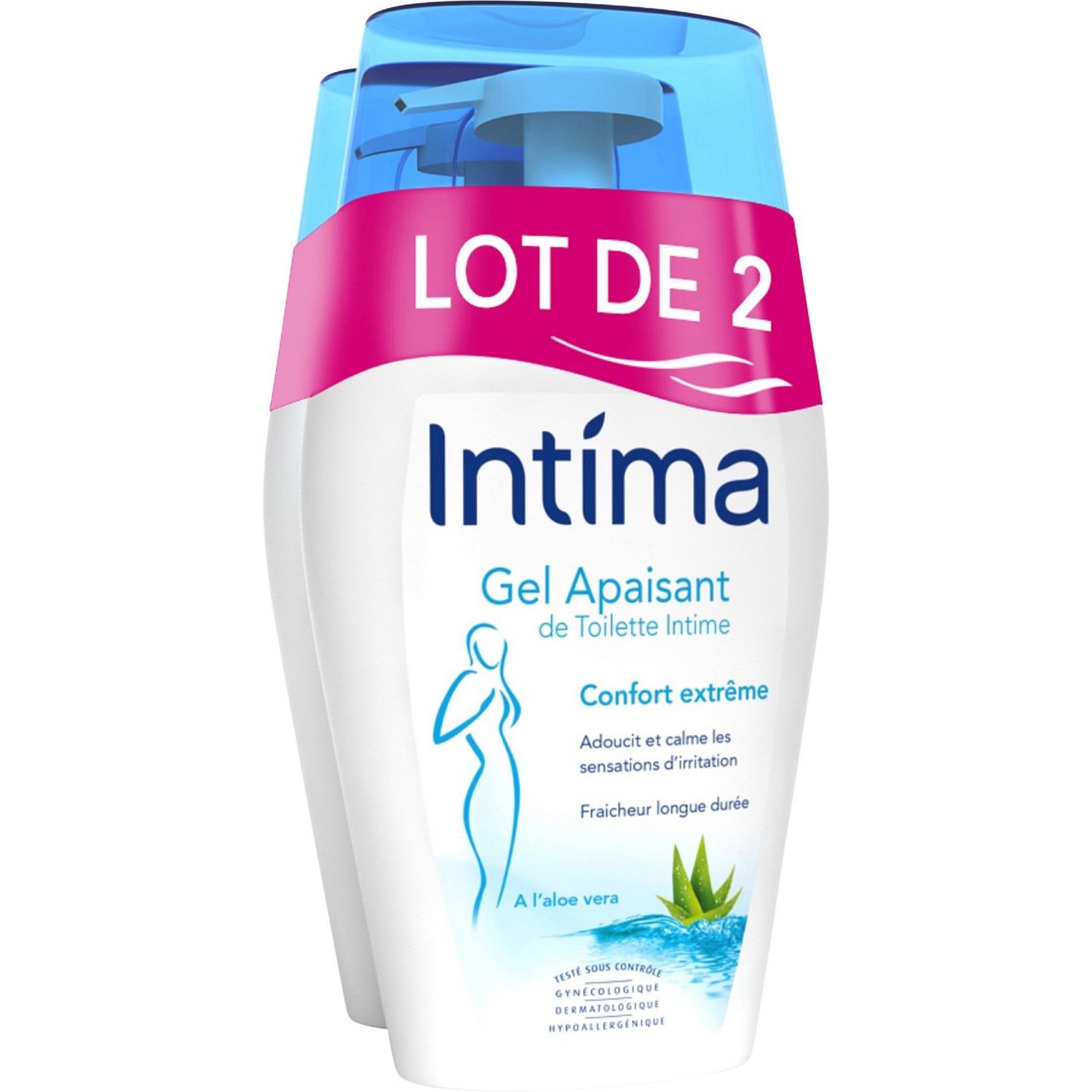 Gel douche intime apaisant confort extrême INTIMA