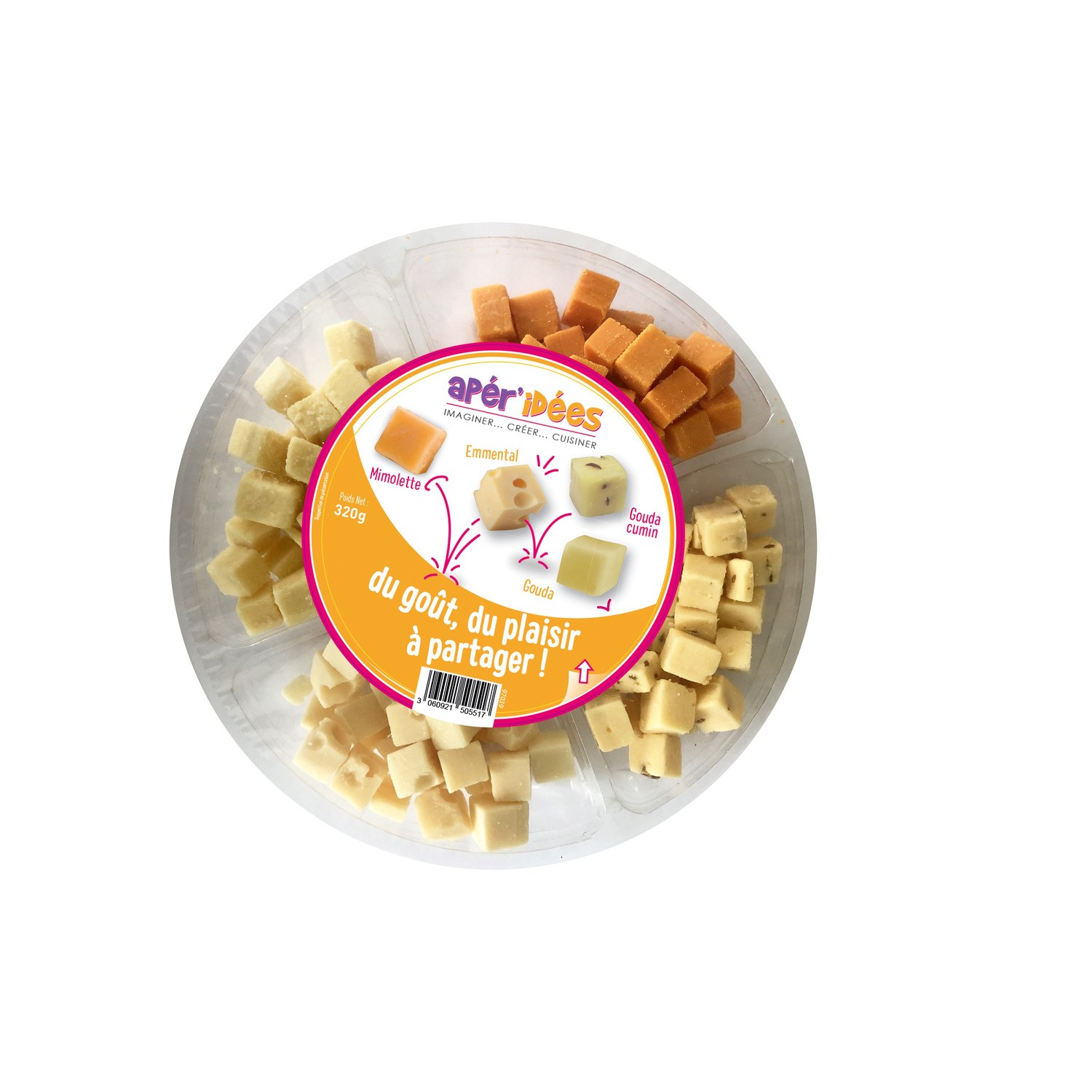 Fromage apéritif au lait pasteurisé de vache AP...