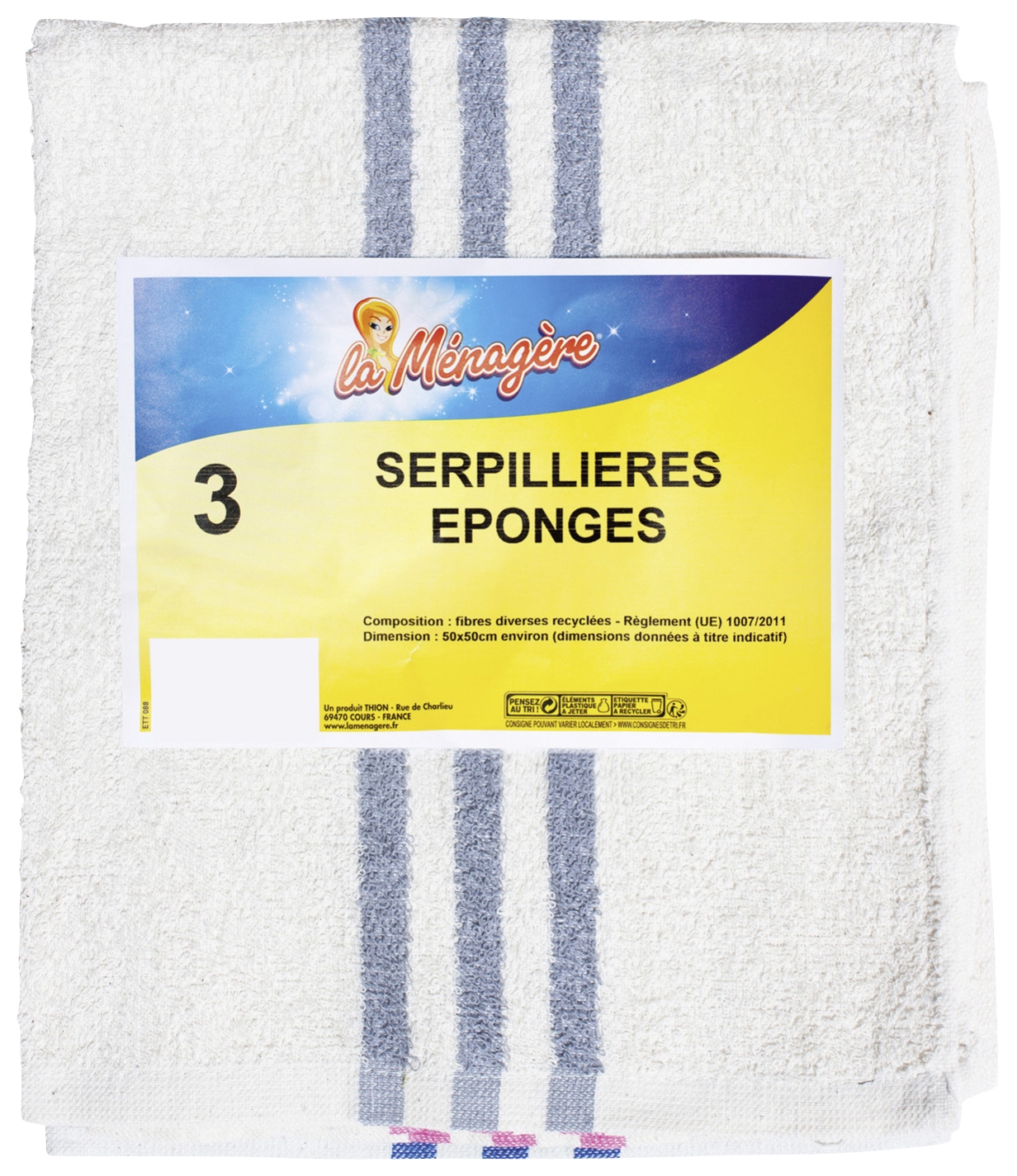 3 serpillières éponges La Ménagère