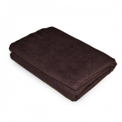 Jeté de canapé marron chocolat 180*270 cm pas c...