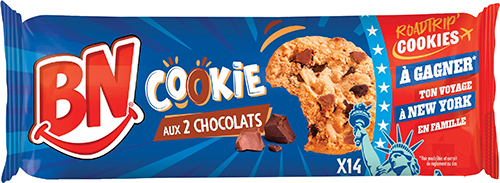 COOKIES AUX PÉPITES AUX 2 CHOCOLATS 
OU CHOCOLA...