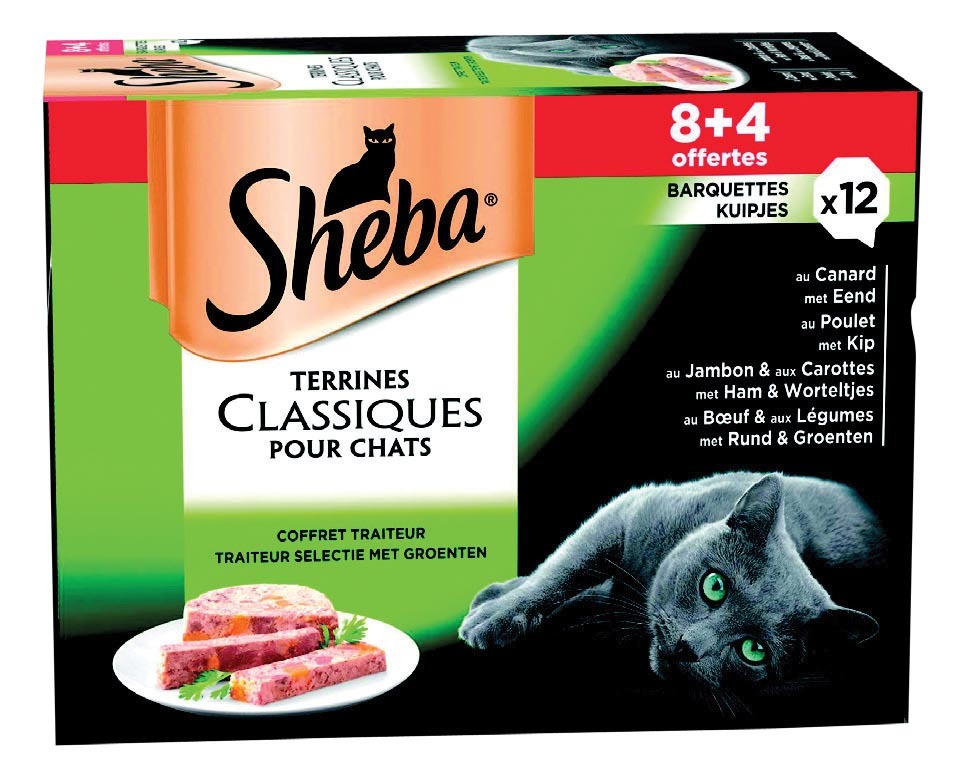 BARQUETTES POUR CHAT “SHEBA”