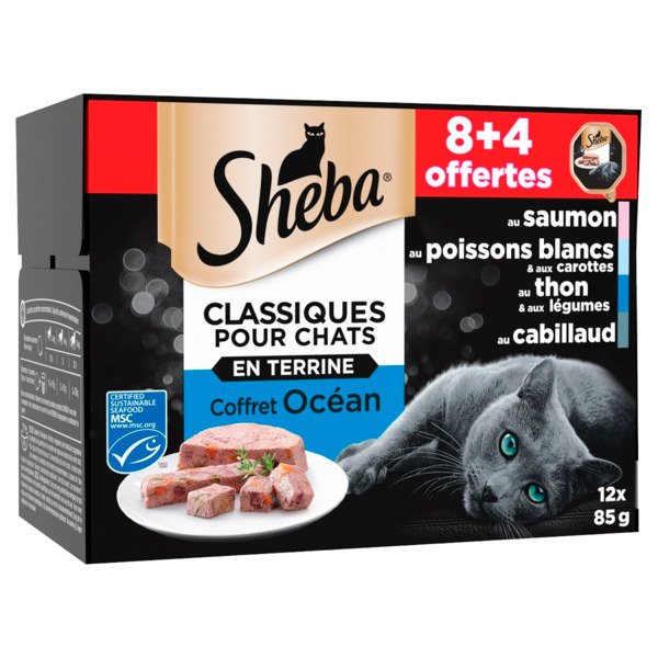  Coffret De Terrines Aux Poissons Sheba  code EAN 3065890131309 