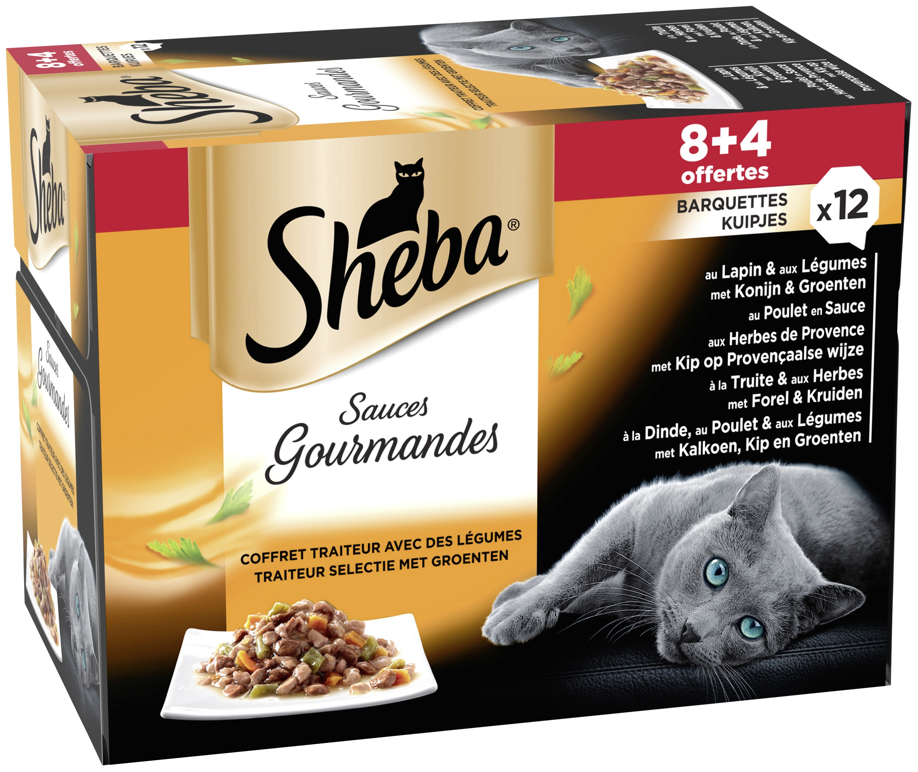 Barquettes en sauces gourmandes Sheba 3065890131323 Sheba Barquettes en sauces gourmandes Sheba 3065890131323 Sheba