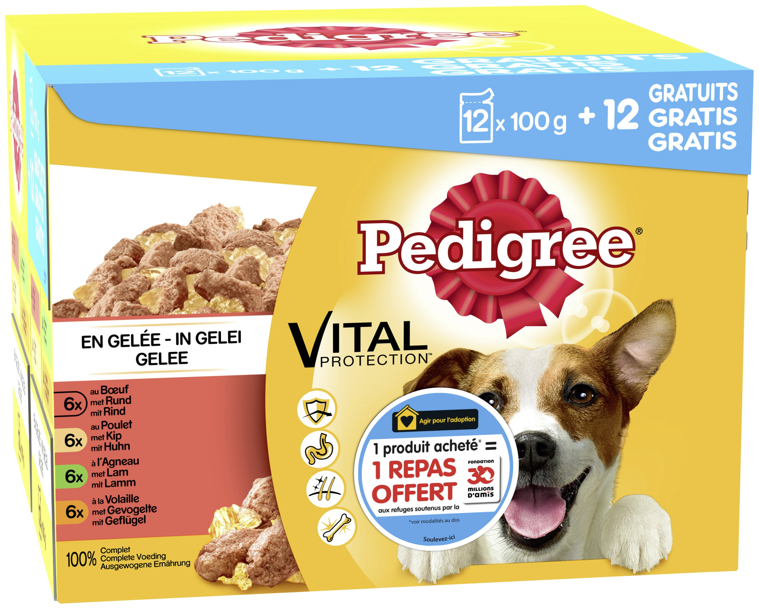 Sachets fraîcheur en gelée Pedigree