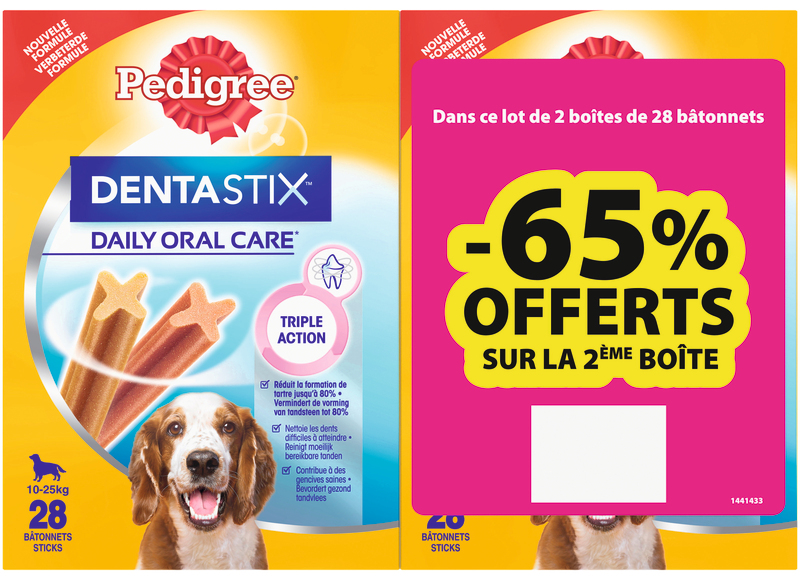 STICKS HYGIÈNE BUCCO-DENTAIRE MOYEN CHIEN Pedigree