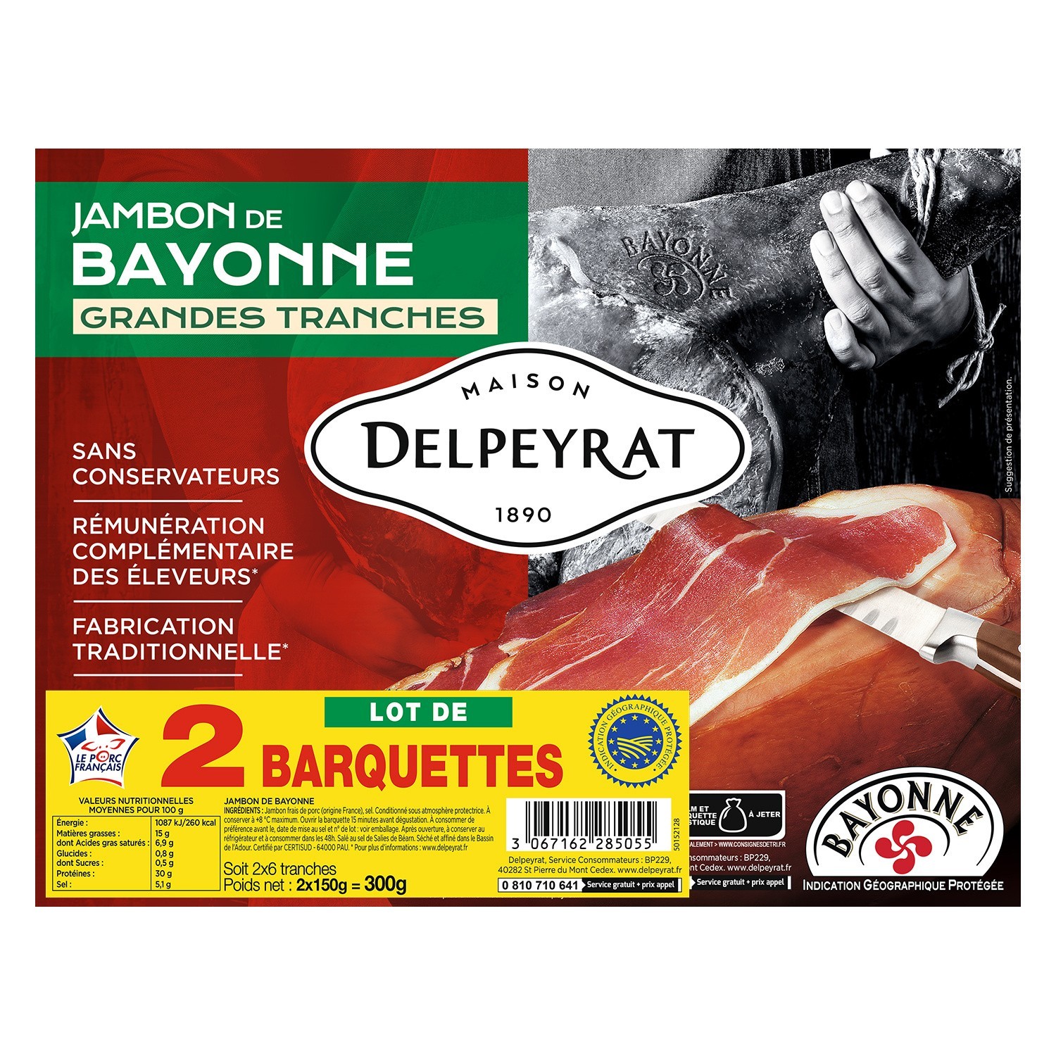 Jambon cru de Bayonne DELPEYRAT