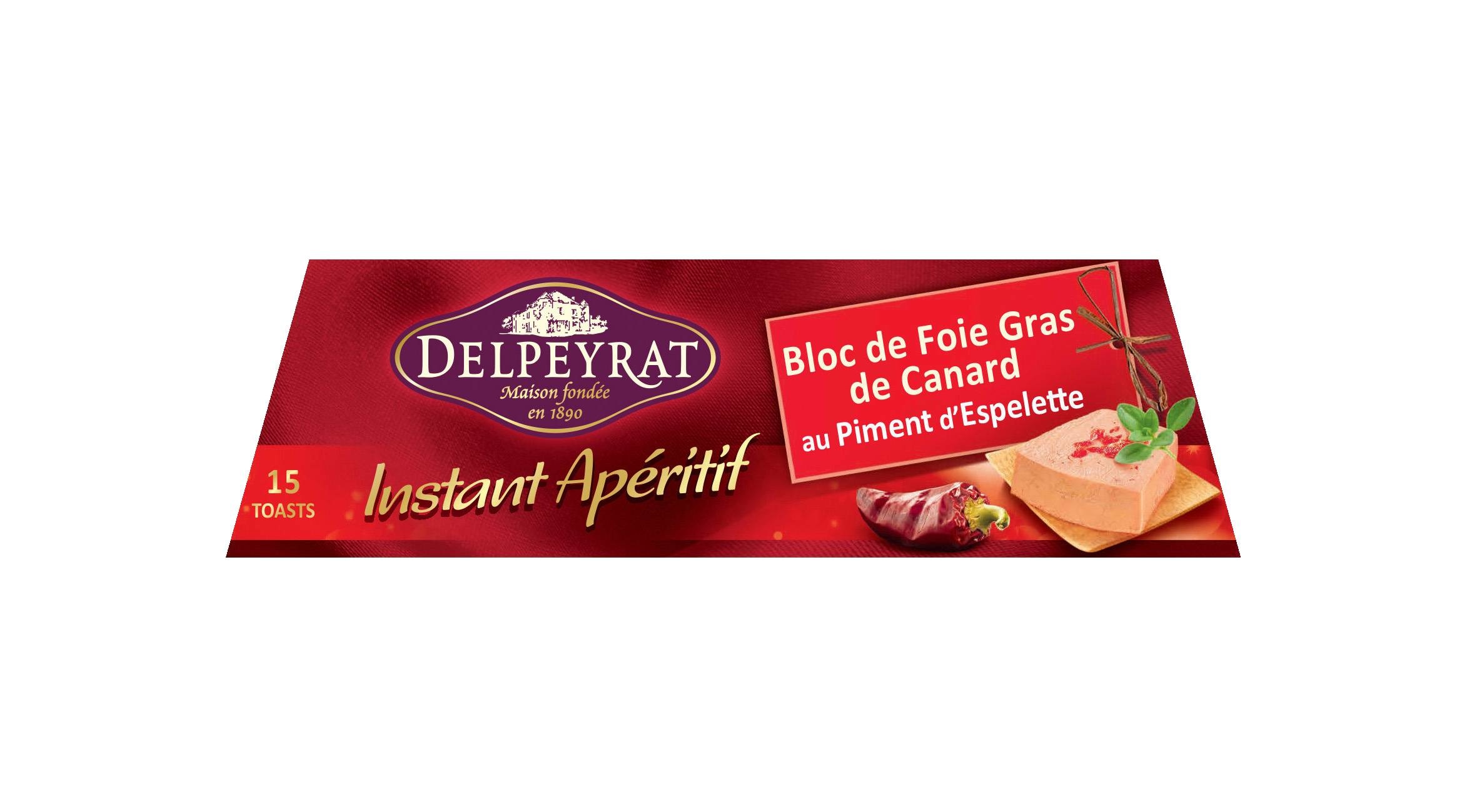 Bloc de Foie Gras de Canard  Instant Apéritif au Piment d'Espelette DELPEYRAT 3067163624471 (3067163624471)