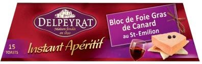 Bloc de Foie Gras de Canard Instant Apéritif au Saint Emilion DELPEYRAT 3067163624488 (3067163624488)