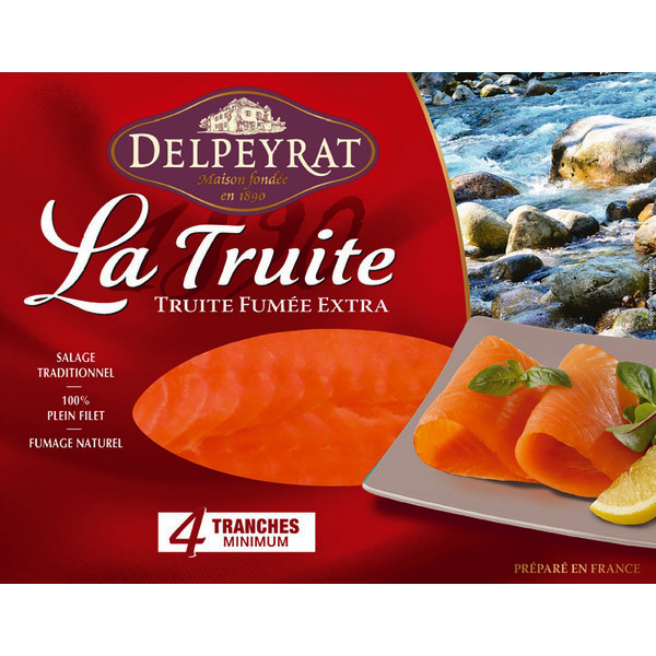 4 TRANCHES LA TRUITE FUMEE DELPEYRAT 