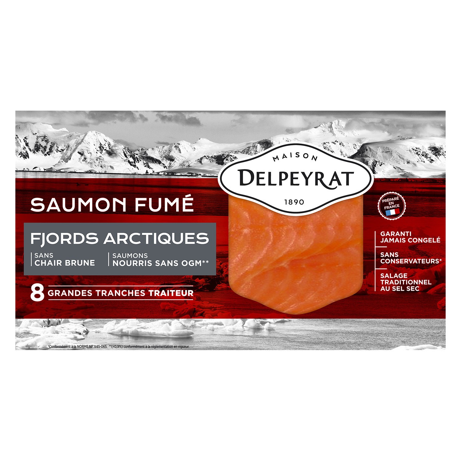 DELPEYRAT Saumon fumé  DELPEYRAT code EAN 3067163633121 