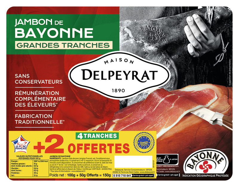 JAMBON DE BAYONNE IGP delpeyrat