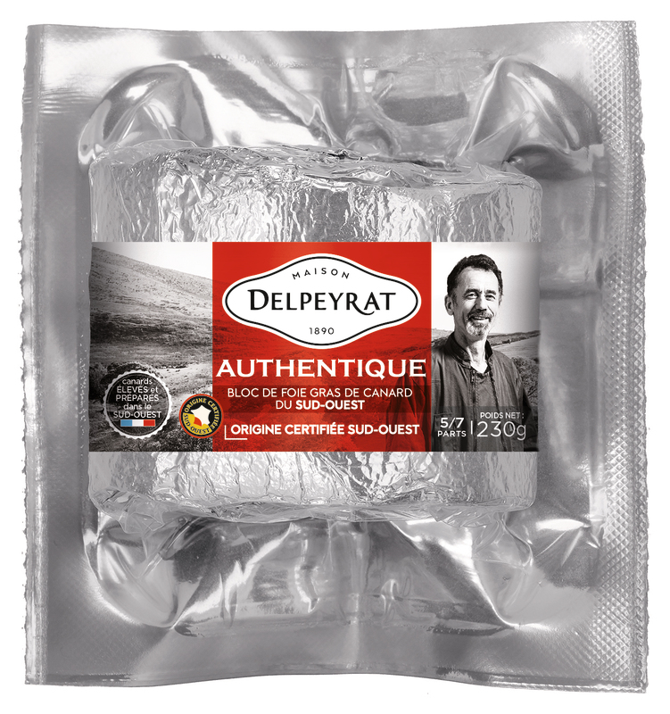 BLOC DE FOIE GRAS DE CANARD 30% MORCEAUX - AUTH...