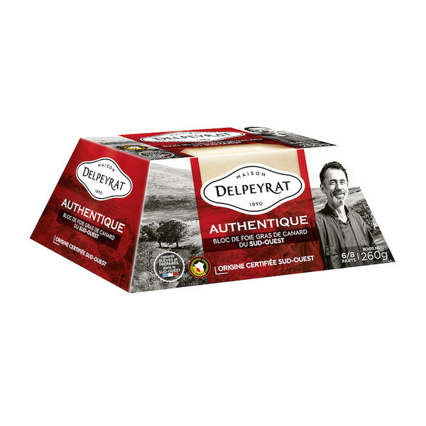 Bloc de foie gras de canard I.G.P. du Sud-Ouest