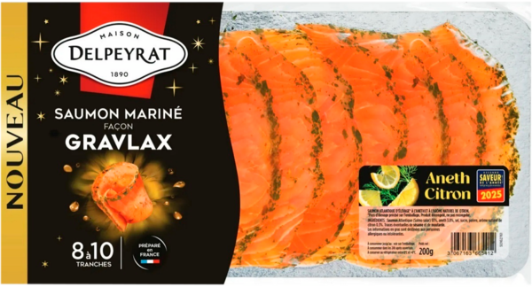  Saumon Mariné Façon Gravlax Maison Delpeyrat code EAN 3067163665375 