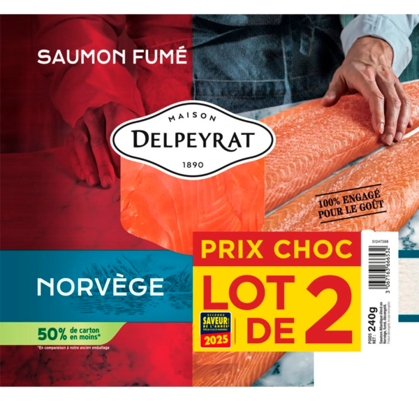  Saumon Fumé De Norvège Delpeyrat code EAN 3067163666532 