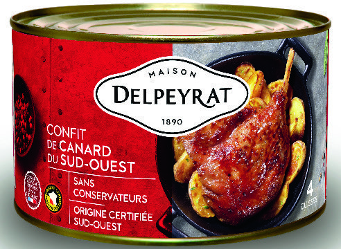  CONFIT DE CANARD DU SUD-OUEST "DELPEYRAT" code EAN 3067165040248 