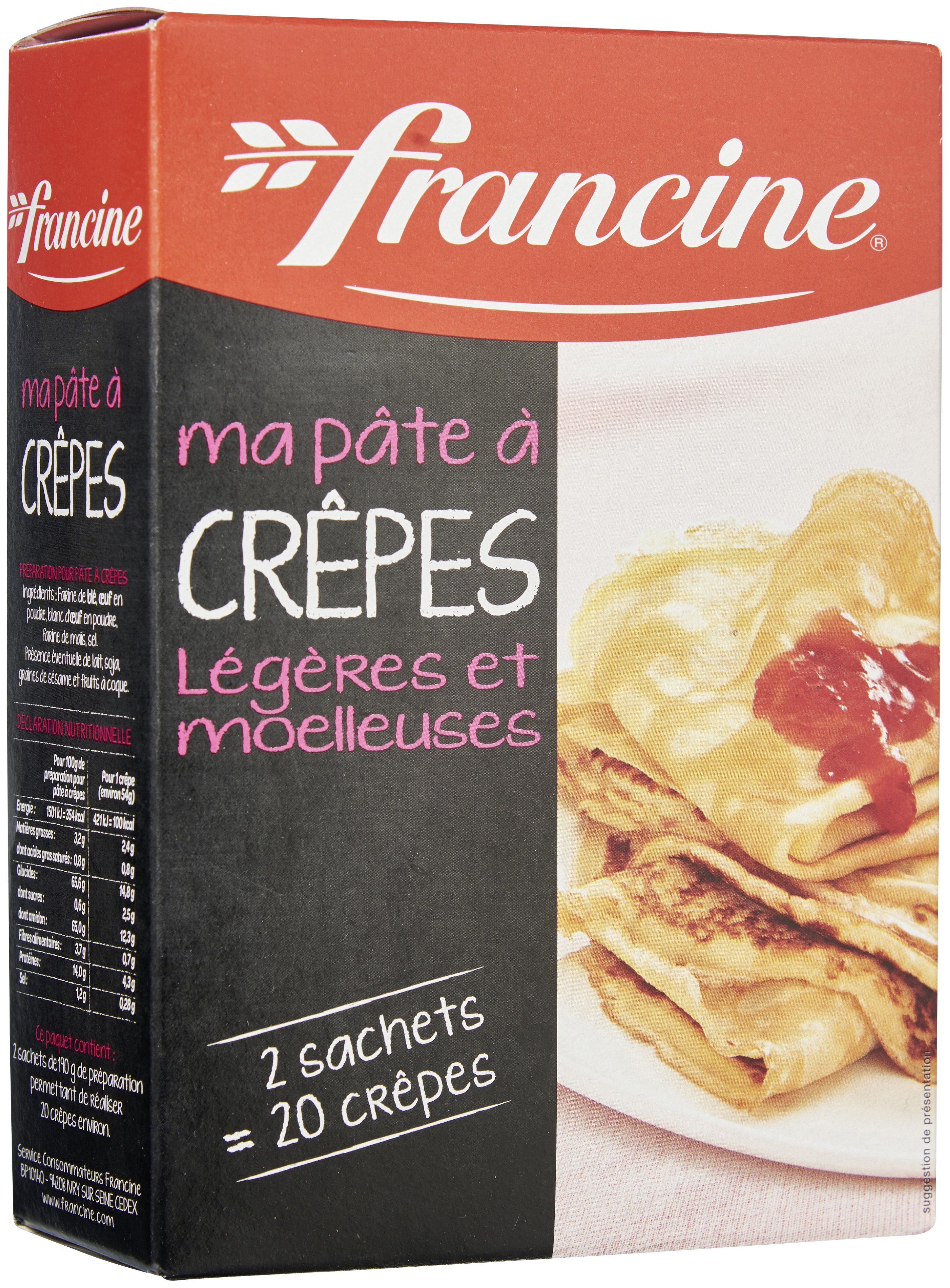 Préparation pour crêpes