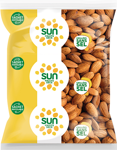 AMANDES DÉCORTIQUÉES GRILLÉES SANS SEL