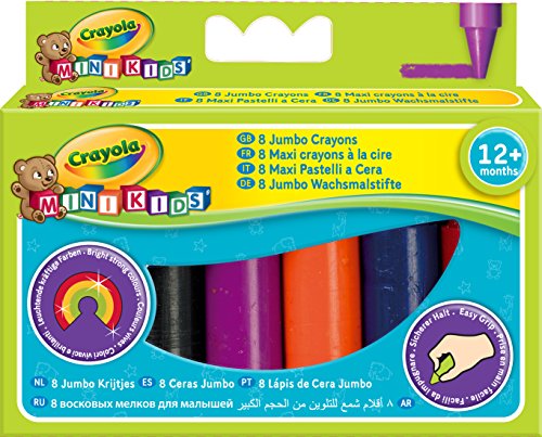Mini kids - loisir créatif - 8 maxi crayons à l...