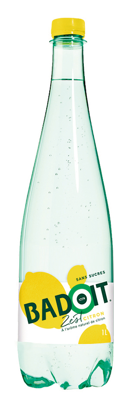 EAU MINÉRALE GAZEUSE AROMATISÉE CITRON BADOIT