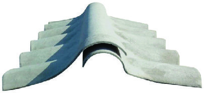 FIBEROOF FAÎTIÈRE 2 PANS GRIS 3068752520167 (3068752520167)
