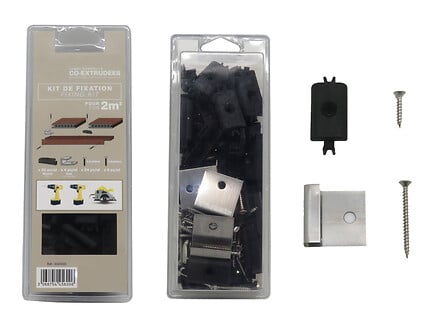 XYLTECH Kit de fixations pour lames de terrasse composite co-extrudée ... code EAN 3068754456006 