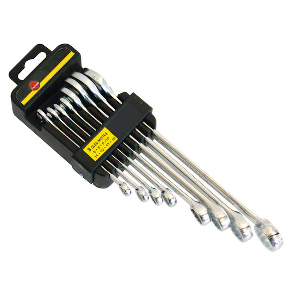 LOT DE 8 CLÉS MIXTES CV PRES 6/19 VCR