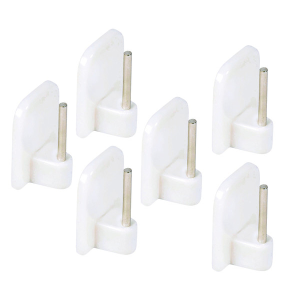 LOT DE 6 PITONS ADHÉSIFS/TRINGLES