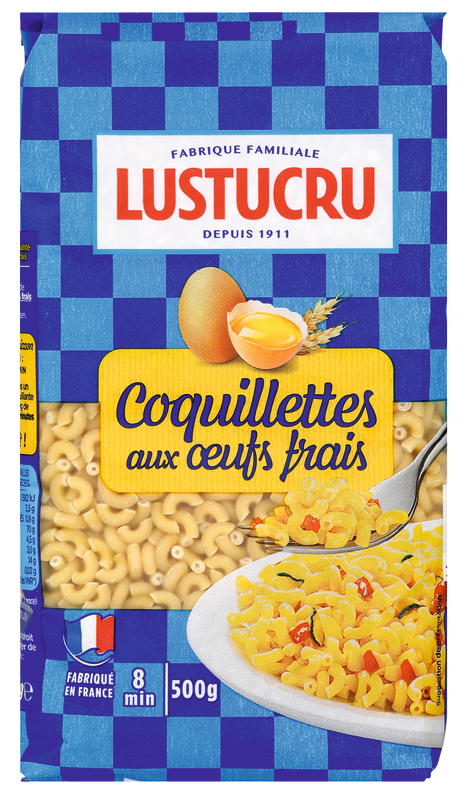 PÂTES AUX OEUFS COQUILLETTES Lustucru