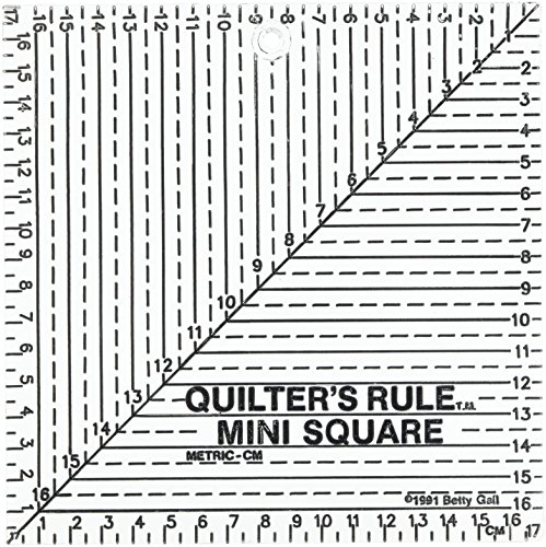 Règle carrée, en plastique, multicolore, 17 x 1...
