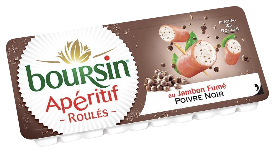 Roulés jambon fumé poivre noir Boursin