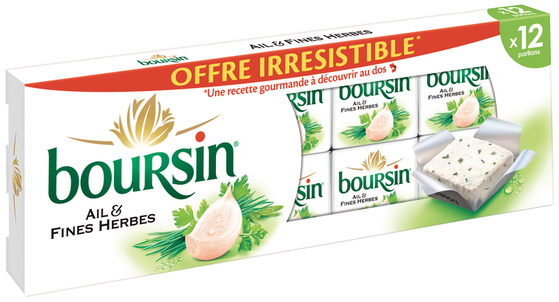 BOURSIN  AIL & FINES HERBES 12 PORTIONS  3073781098112 (3073781098112)
